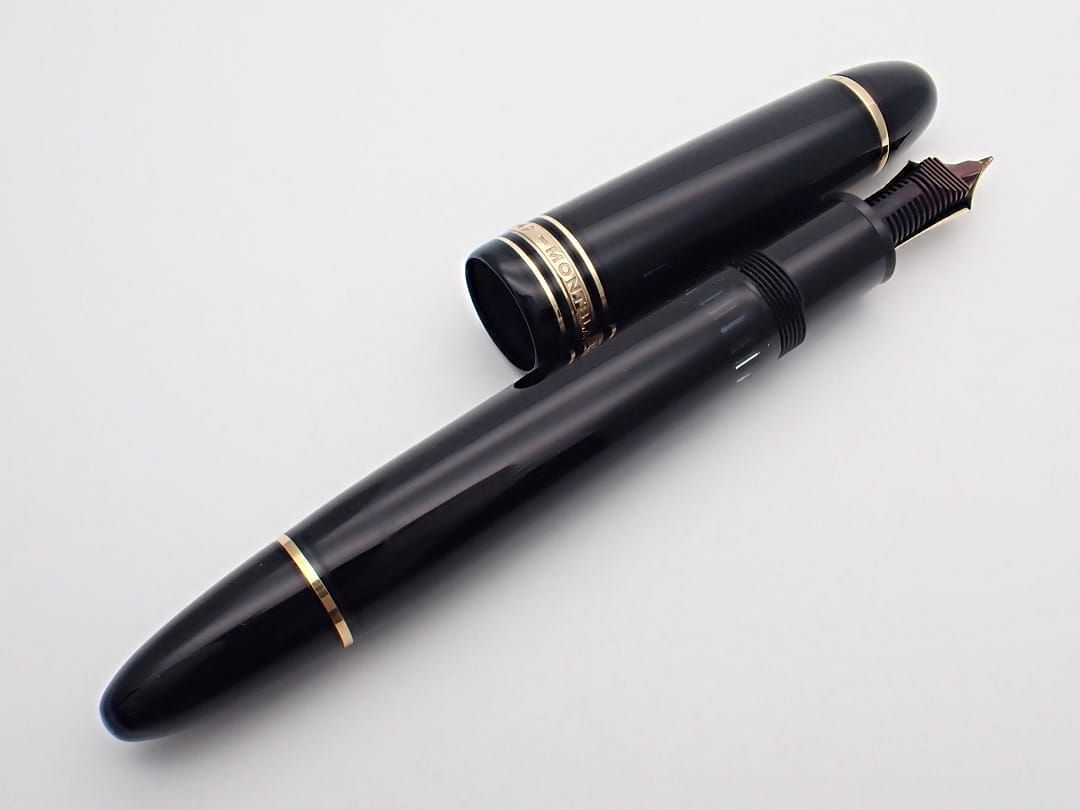 MONTBLANC モンブラン 万年筆 マイスターシュテュック No.149 ペン先 18K 4810 ブラックｘゴールド 中古B 【送料無料】  D-2227【質屋出品】 - メルカリ