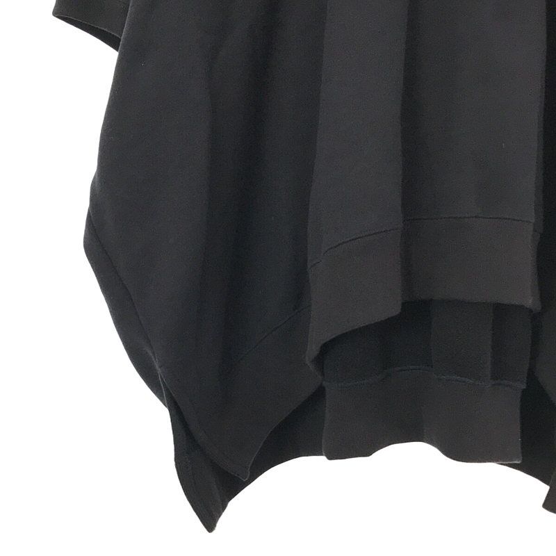COMME des GARCONS / コムデギャルソン | CDG ロゴ プリント ポンチョ パーカー | S | ブラック | レディース COMME des GARCONS / コムデギャルソン | CDG ロゴ プリント ポンチョ