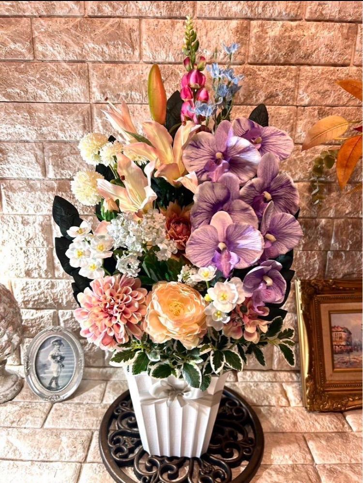 光触媒 人工観葉植物 ウォールグリーン フェイクグリーン 胡蝶蘭