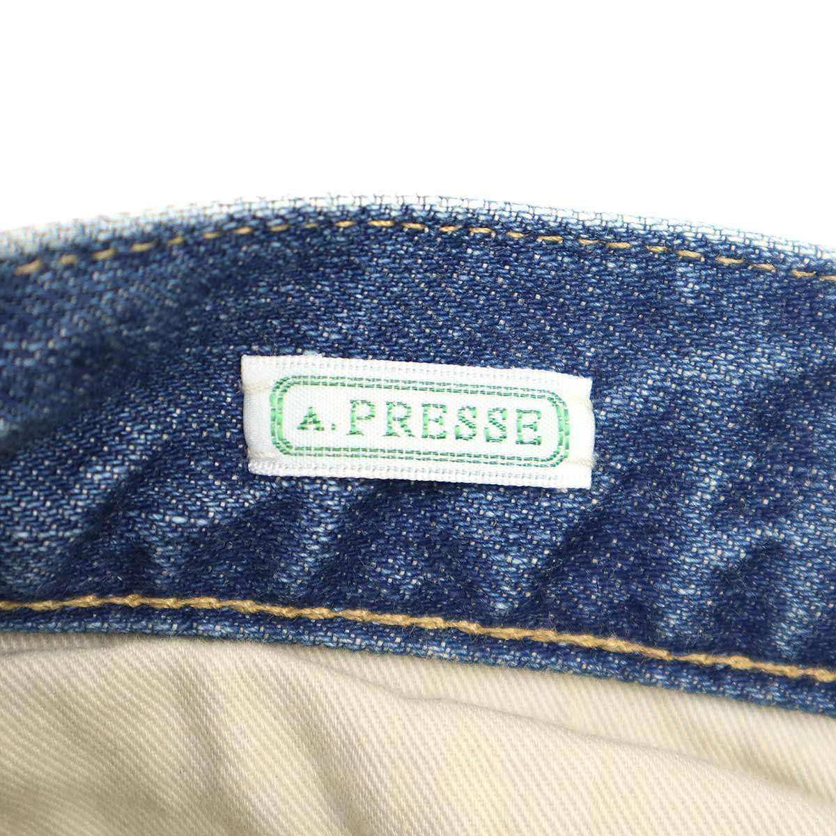 A.PRESSE ア プレッセ Washed Denim Pants E デニムパンツ AP-4004 