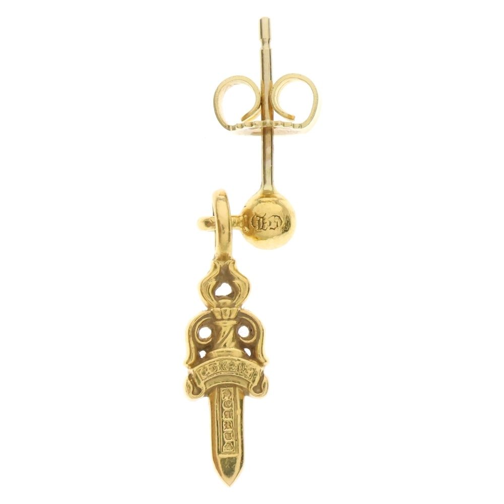 CHROME HEARTS クロムハーツ 22K STACK DAGGER スタック ダガー ピアス ゴールド