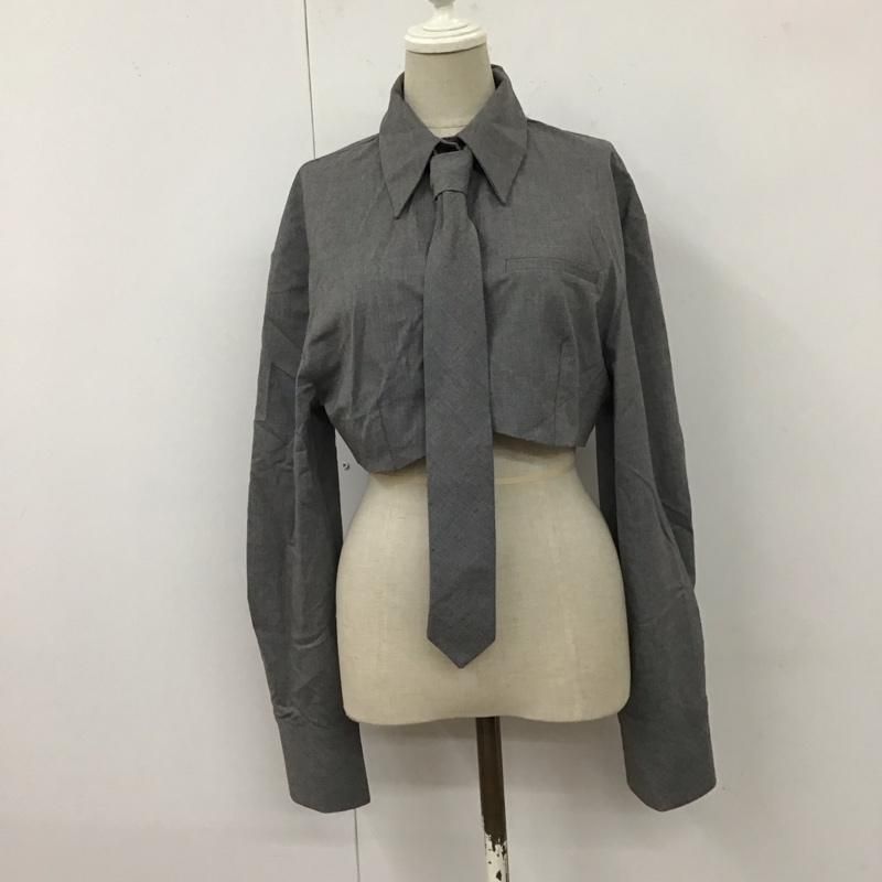 ZARA ザラ シャツ、ブラウス 長袖 4688 803 802 ショート丈 ネクタイ 
