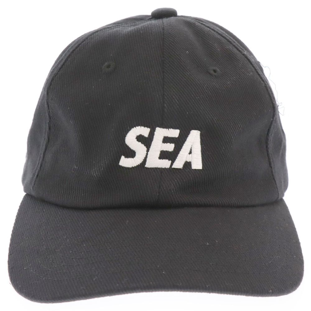 WIND AND SEA (ウィンダンシー) 23AW SEA CAP シー キャップ シックスパネル 帽子 ブラック WDS-0-ESSC-24-Q3-AC-01