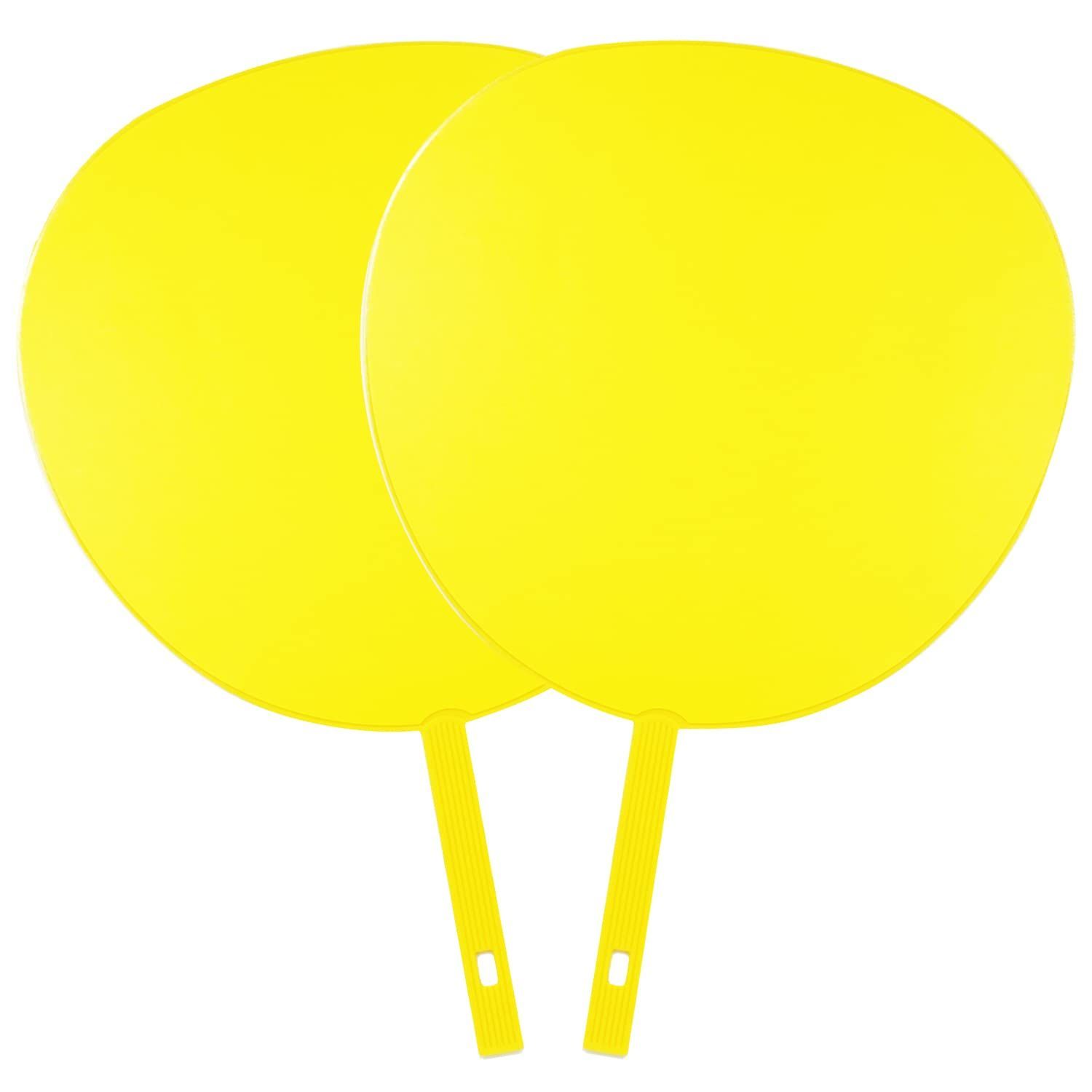 特価商品】カラーうちわ 2本セット 応援うちわ ジャンボうちわ