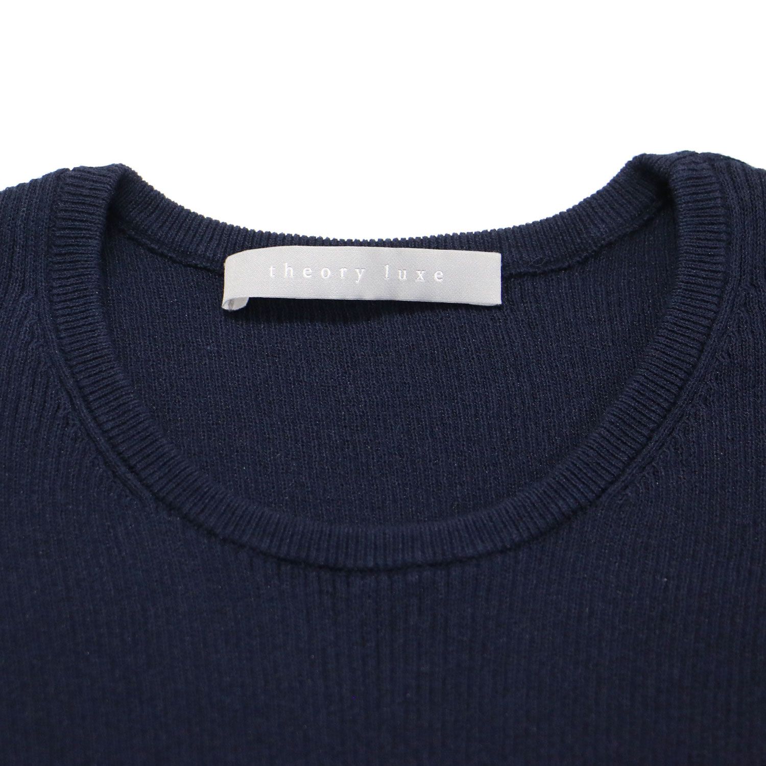 Theory Luxe　フレンチスリーブワンピース　ネイビー　サイズ38 日本製 theory luxe セオリーリュクス ワンピース ネイビー 紺 サイズ