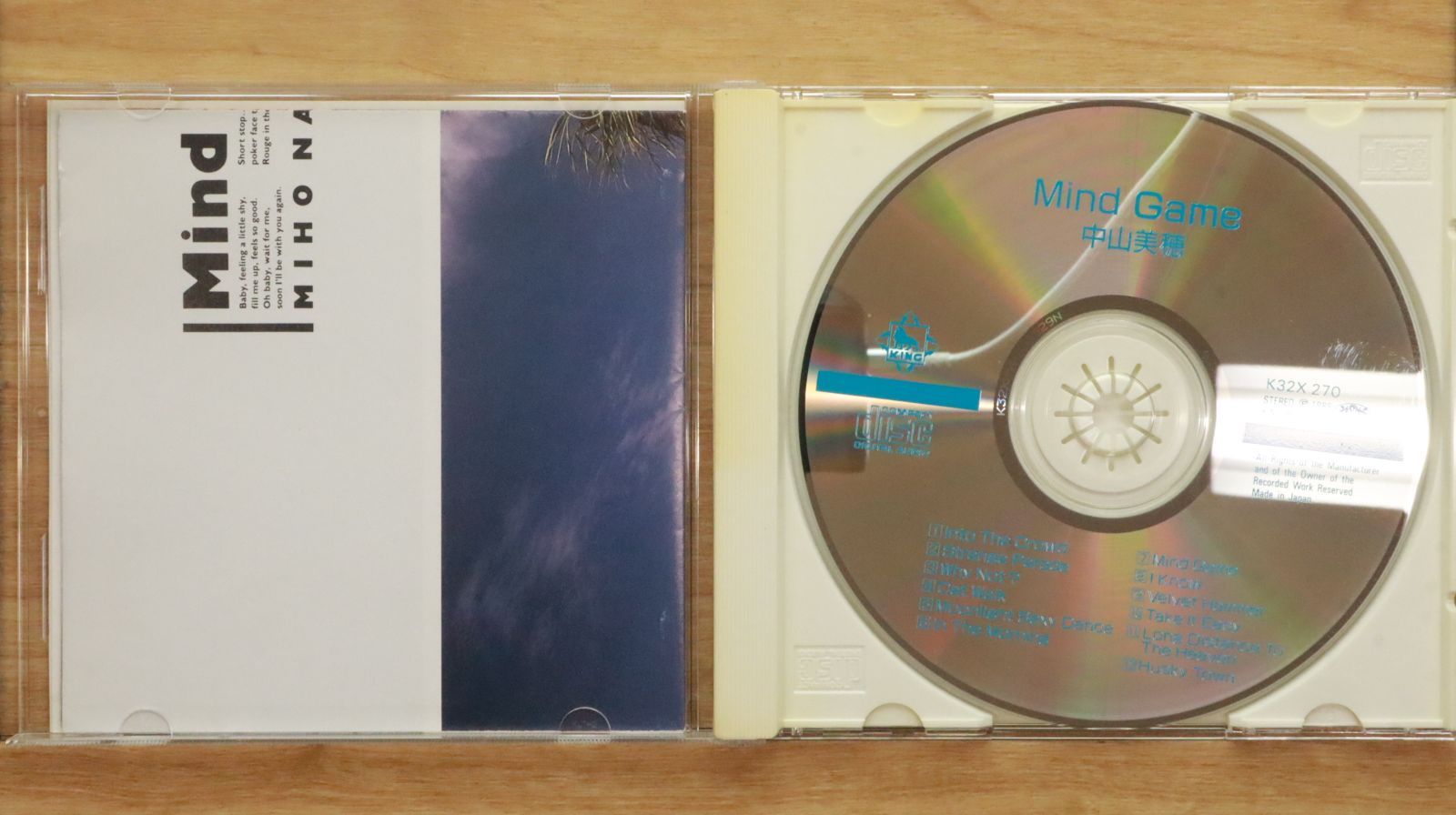 国内盤CD☆中山美穂/Miho Nakayama□ Mind Game 【K32X270