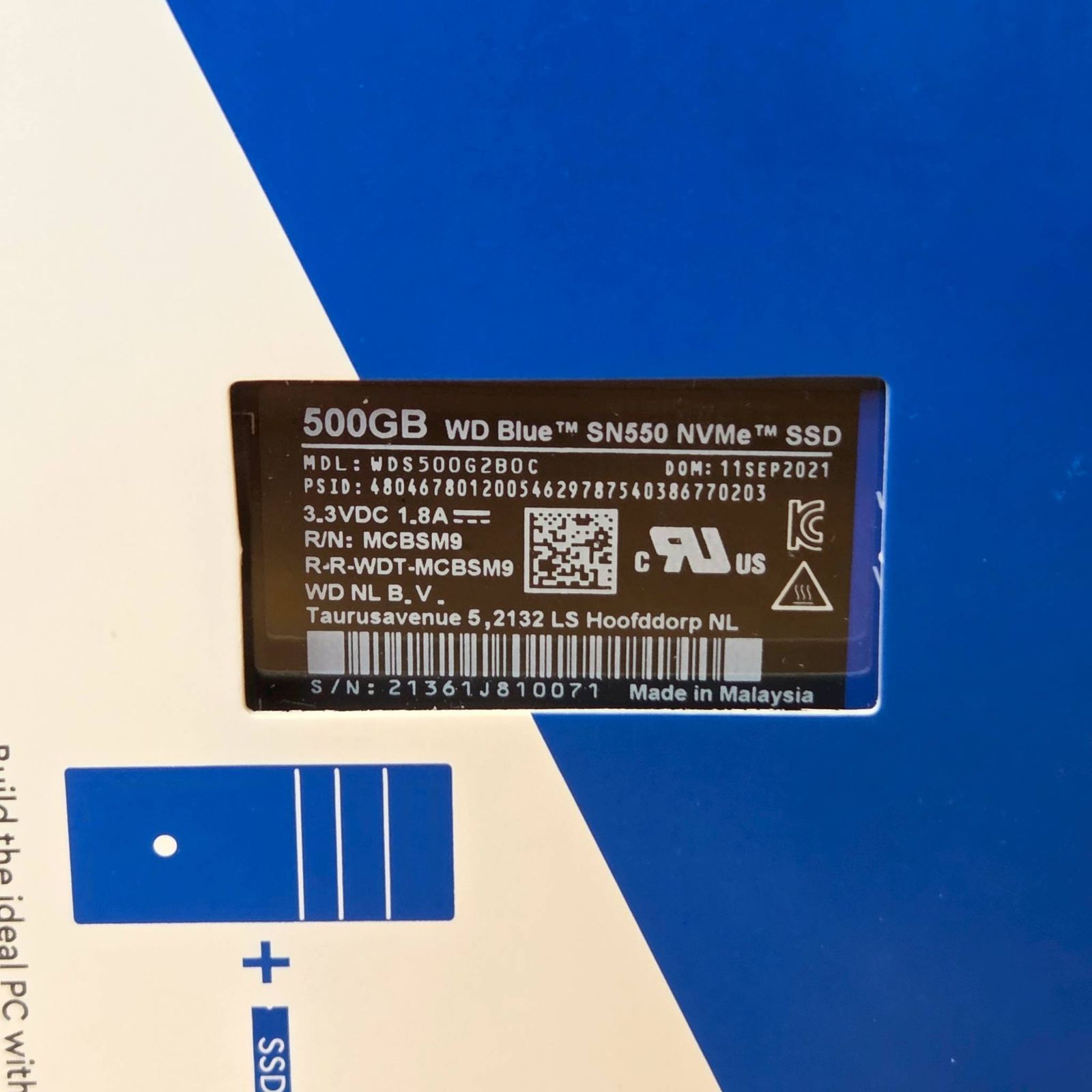 SN550 内蔵SSD