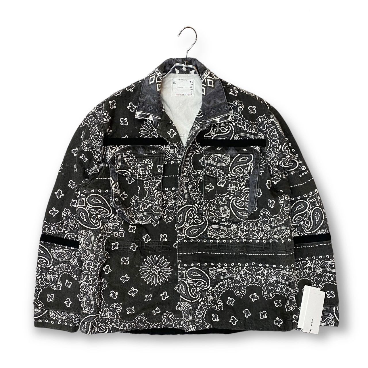 sacai サカイ 22SS Bandana Print Blouson 3