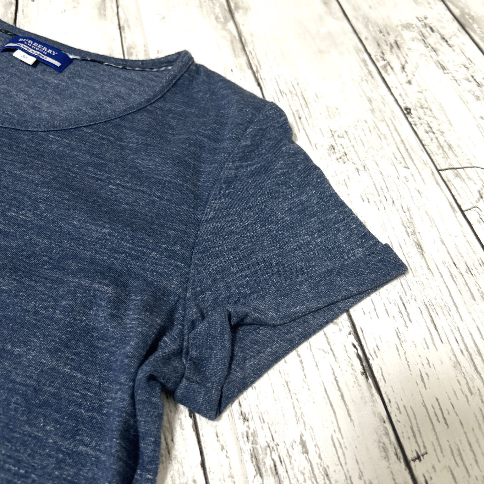 BURBERRY BLUE LABEL - バーバリー ブルーレーベル 刺繍 半袖