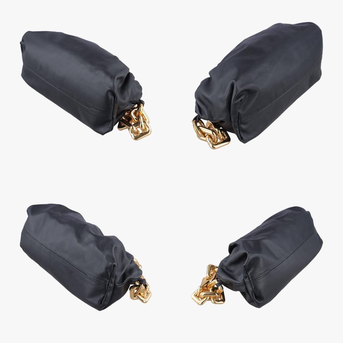 BOTTEGA VENETA■ラムスキン レザー チェーン ポーチA+ ボッテガヴェネタBottega Venetaザ チェーン ポーチブラック