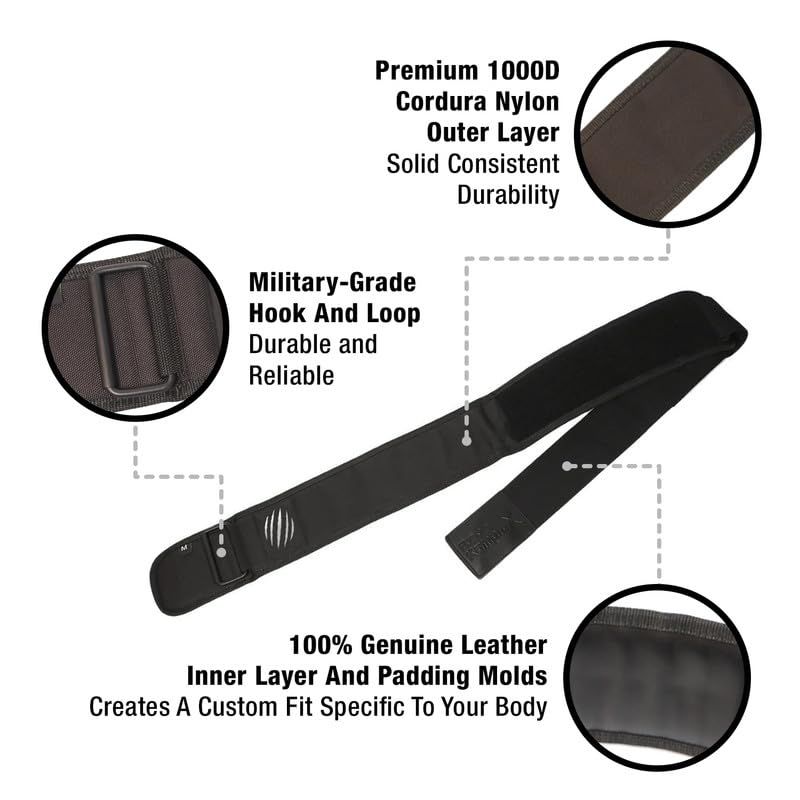 R&R Medical LLC dba Bear KompleX 革アペックス重量挙げベルト、腹部