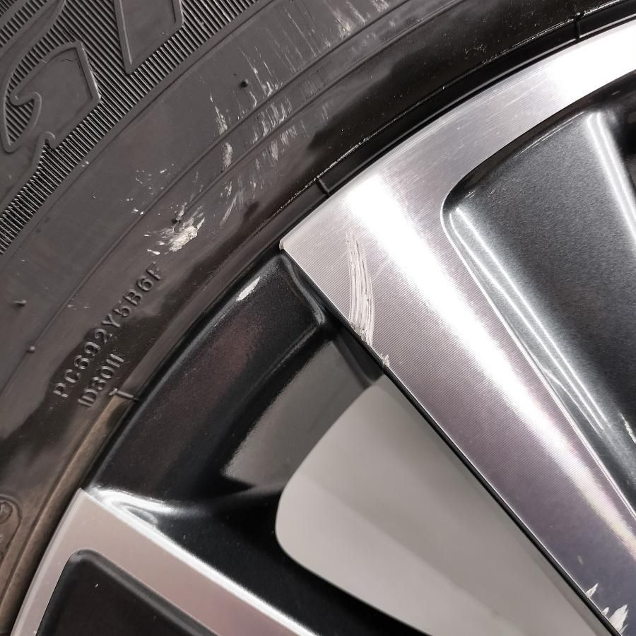 ◆配送先指定あり◆ ＜ノーマル X ホイール 1本＞ 225/60R18 ダンロップ '22年製  18x7J トヨタ ハリアー 80系 5H -114.3     中古