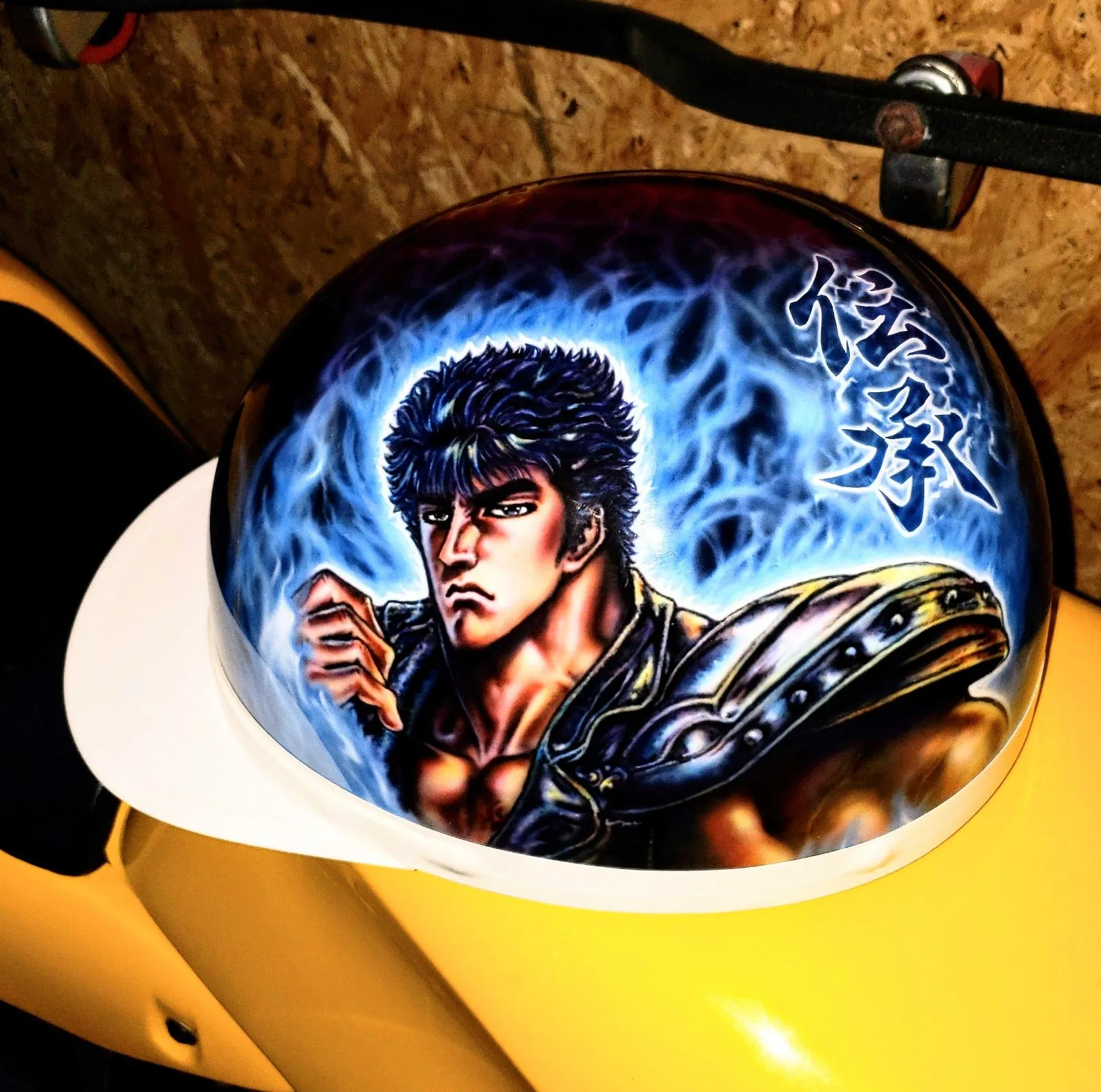 立花コルク半三つボタンマジックオリジナルFRPツバ バイク