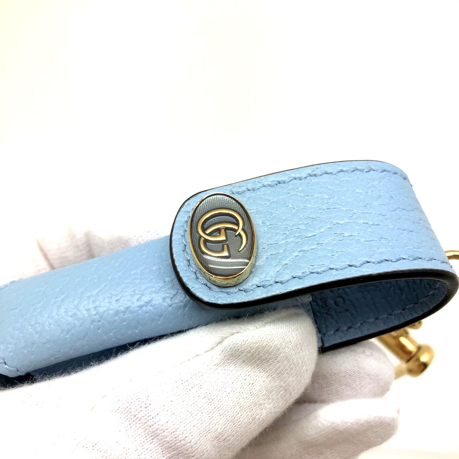 GUCCI ライトブルー リップケース GUCCI グッチ リップケース 615997 ライトブルー - メルカリ
