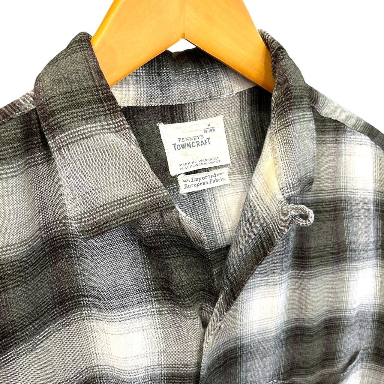 60s~ タウンクラフト オンブレシャツ ビンテージ シャドーシャツ 60s