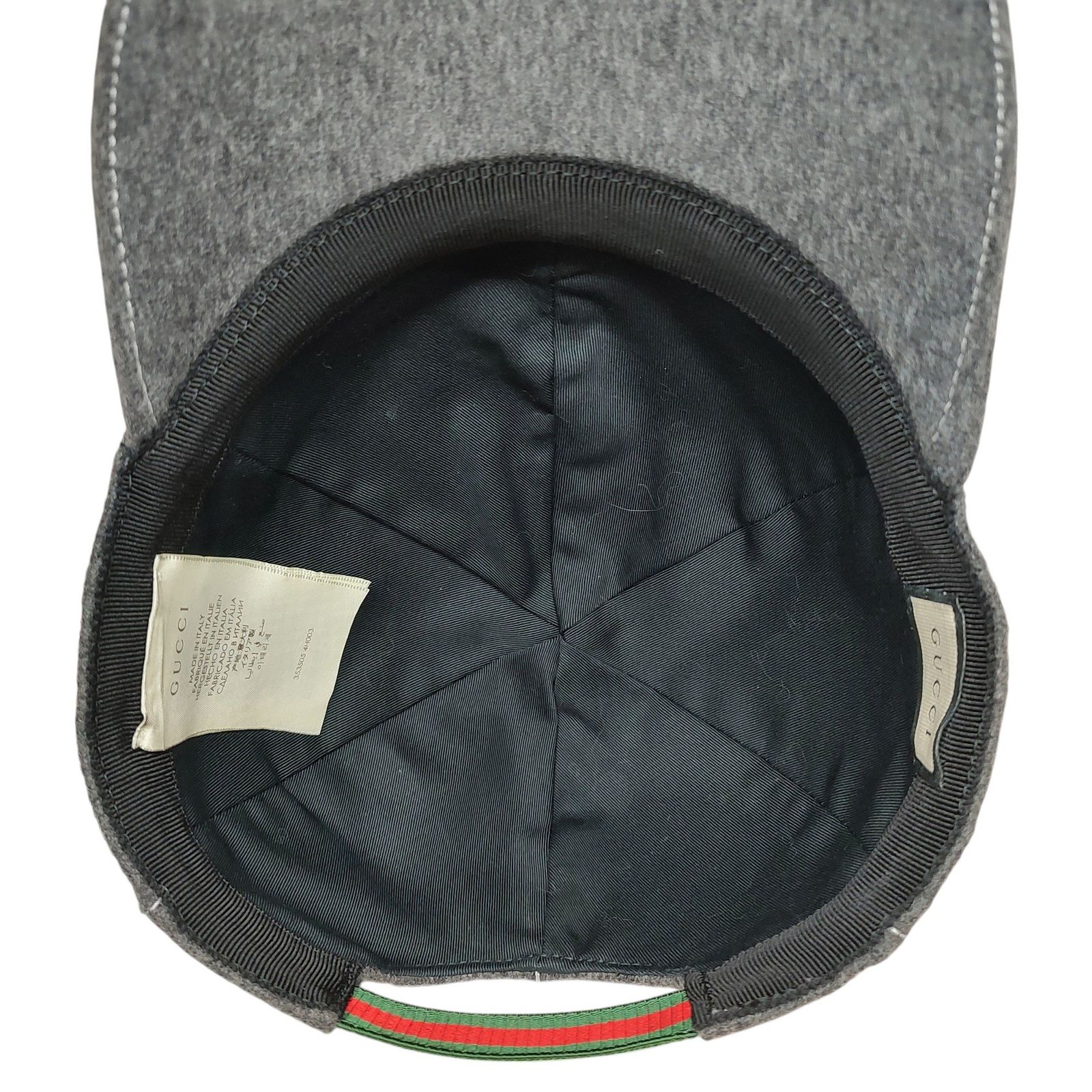 GUCCI グッチ ウール キャップ 353505 4H003 M グレー - メルカリ