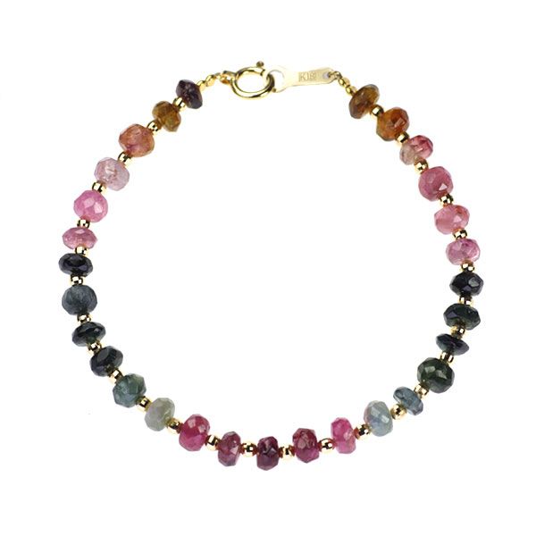 K18YG トルマリン ブレスレット 20.00ct - メルカリ