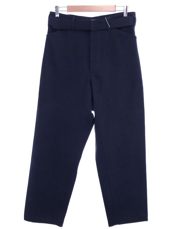 Comoli 16aw フェルトンベルテッドパンツ　size1 COMOLI コモリ 16AW フェルトンベルテッドパンツ ネイビー