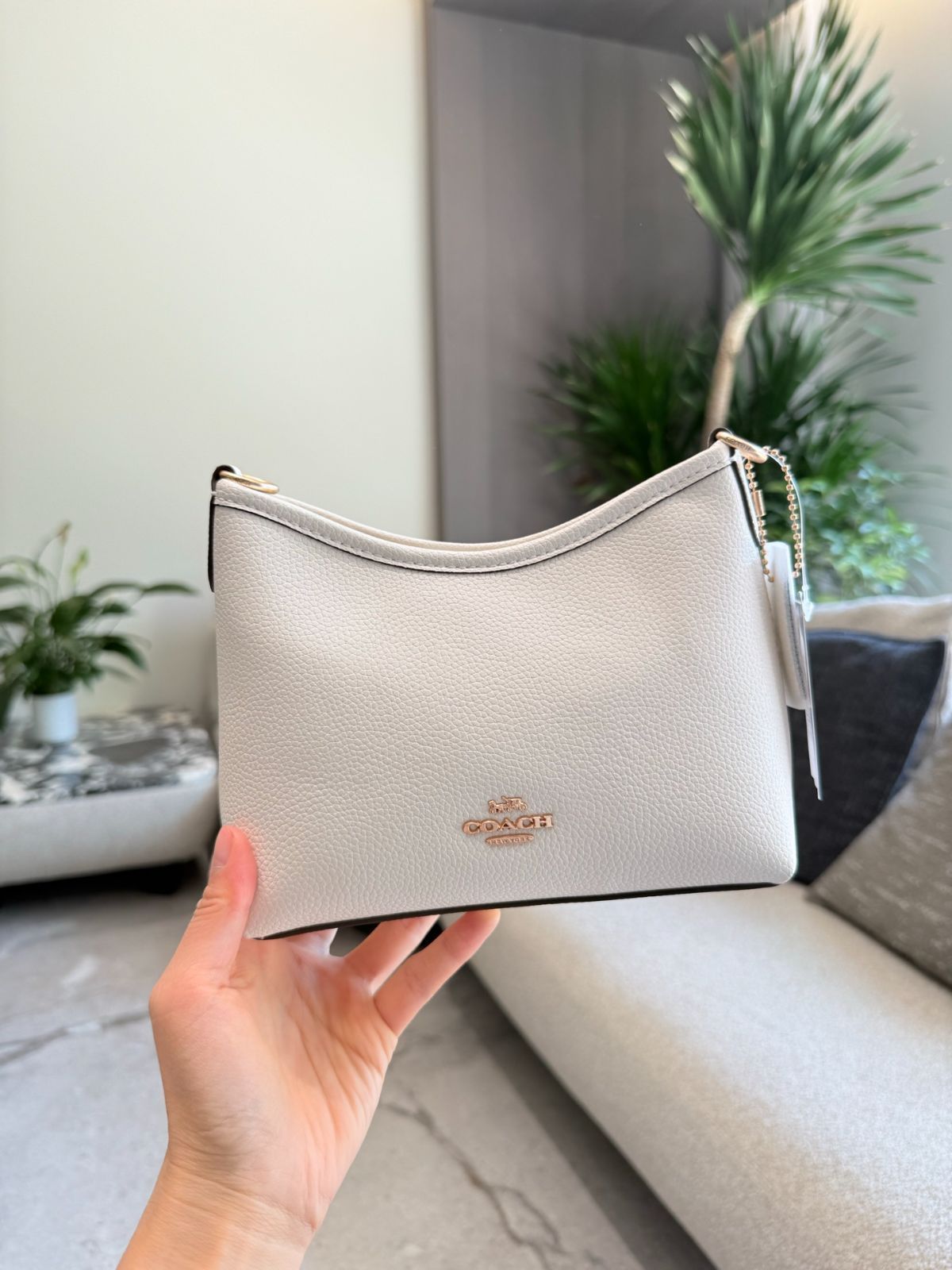 今日特価】Coach Mini Hobo Bag - コーチ ミニ ホーボーバッグ（ミルク