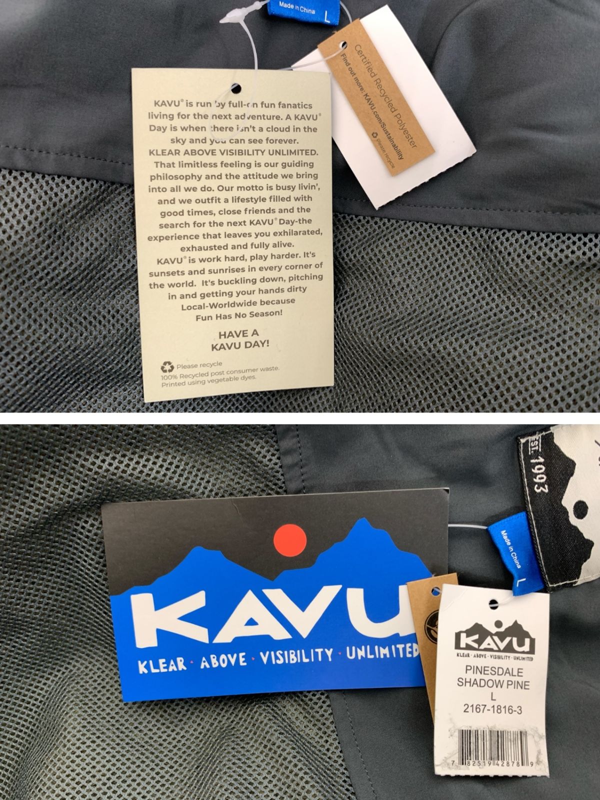 KAVU カブー PINESDALE SHADOW PINE ボアフリースジャケット 2167-1816 L シャドー レディース 004 SIROKUMA-CORPORATION_COM