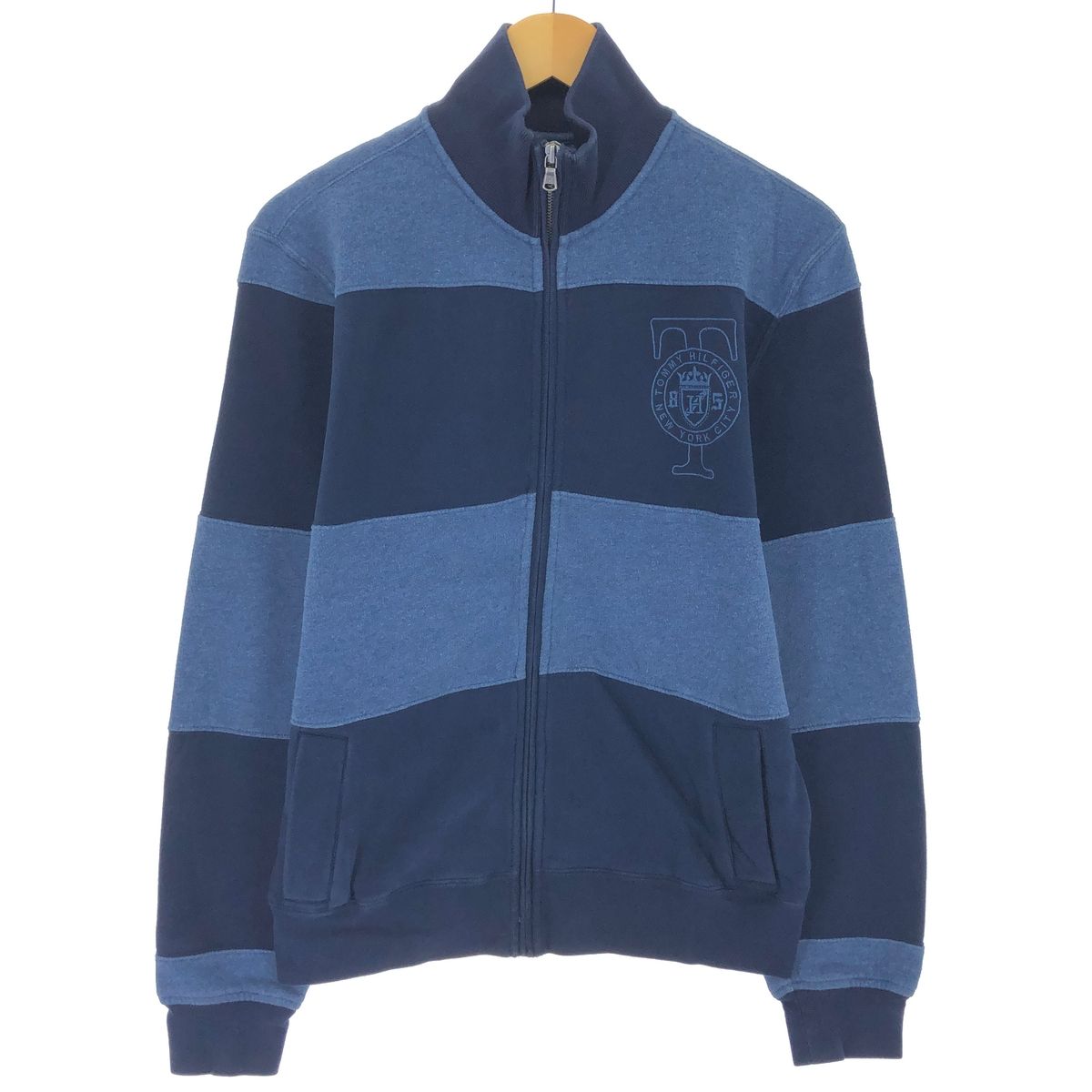 古着 トミーヒルフィガー TOMMY HILFIGER フルジップスウェットシャツ トレーナー メンズS相当/eaa439786