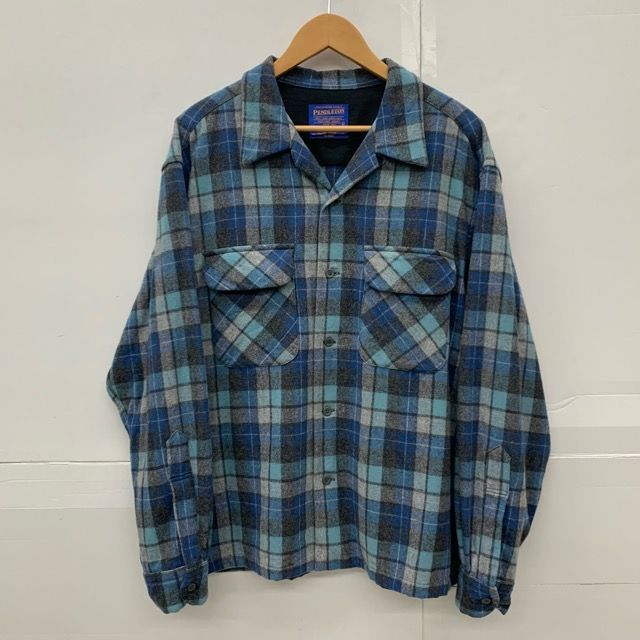 00s PENDLETON ボードシャツ サイズL Beach Boys リミテッドエディション ブルー メキシコ製 ペンドルトン ビーチボーイズ  ウールシャツ オープンカラーシャツ チェック 開襟 復刻 【X0225-001】□ - メルカリ