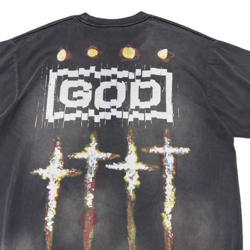 SAINT Mxxxxxx × FORSOMEONE FS_SS T-SHIRT/GOD / BLK TEE