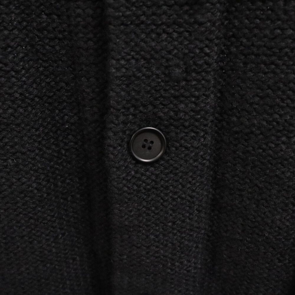 Yohji Yamamoto - Yohji Yamamoto POUR HOMME ヨウジヤマモト プールオム 21AW チャンキーニットロングカーディガン ブラック HX-K76-184 Yohji Yamamoto POUR HOMME (ヨウジヤマモト プールオム) 21AW