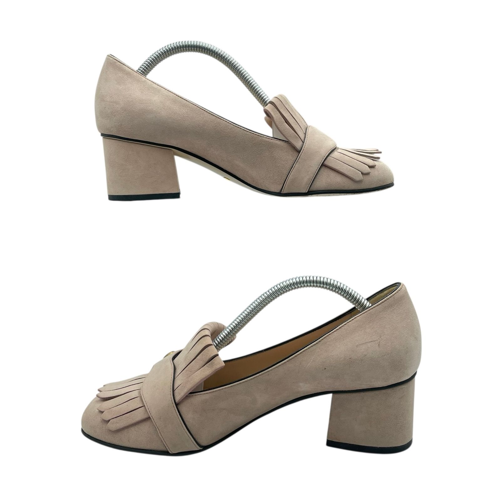 極美品 GUCCI グッチ パンプス チャンキーヒール ミッドヒール