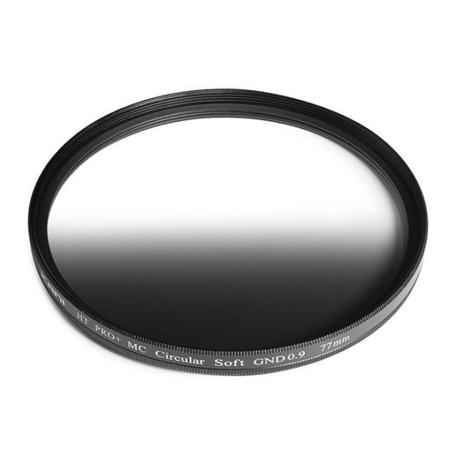 KANI ハーフND8フィルター ソフトGND 0.9 77mm | ハーフND8 減光効果 3絞り分 レンズフィルター 丸枠