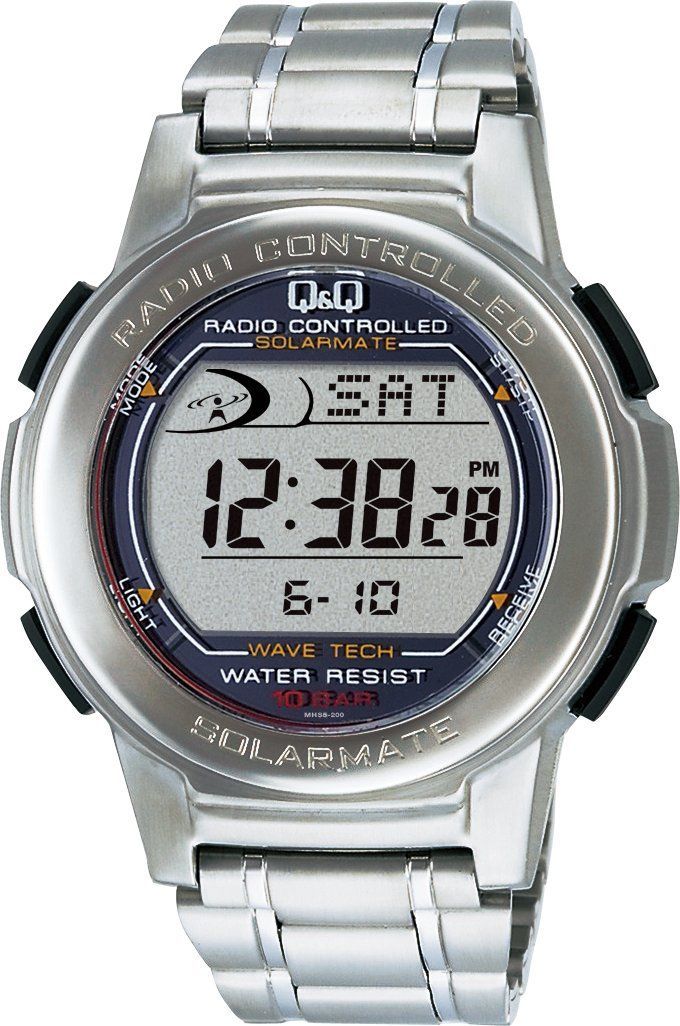 【人気商品】シチズン Q&Q 腕時計 デジタル 電波 ソーラー 防水 日付 メタ