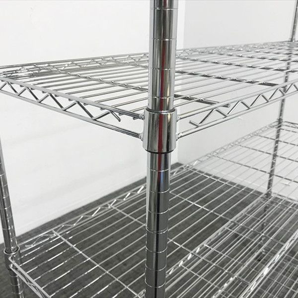 ワイヤーシェルフ　シルバー　新品未使用 楽天市場】幅83cm ワイヤーシェルフ NP L型 ロータイプ ニトリ