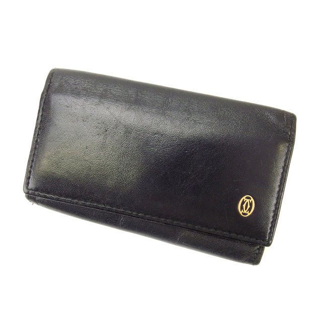 極美品　cartier カルティエ キーケース　ブラック　6連 Cartier カルティエ キーケース6連 パシャライン L3000127