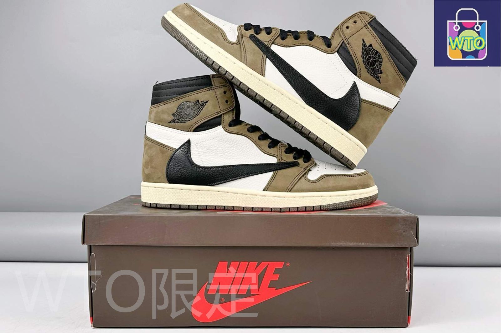 エア ジョーダン 1 トラヴィス　ダークモカ　新品・未使用 ナイキ NIKE × TRAVIS SCOTT AIR JORDAN 1 LOW OG SP-T