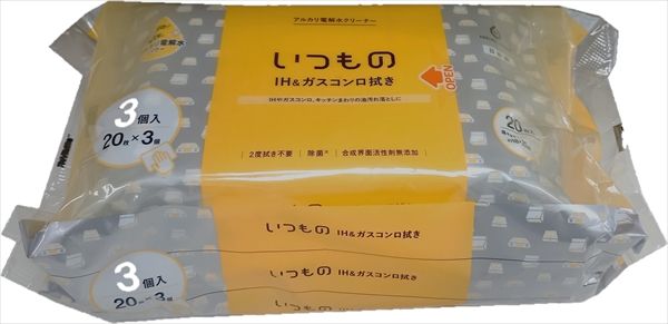 まとめ買い-36点セット ＡＬＰ－３－３Ｐ ＩＨ＆ガスコンロ用クリーナー３個パック 服部製紙 住居洗剤 重曹