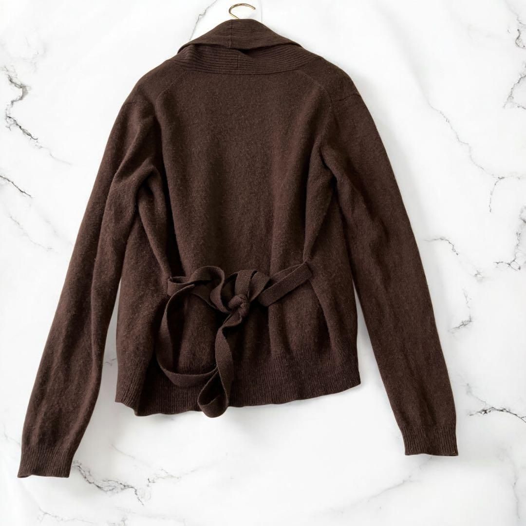 MaxMara マックスマーラ カシミヤ ベルトカーディガン ニットM 女性