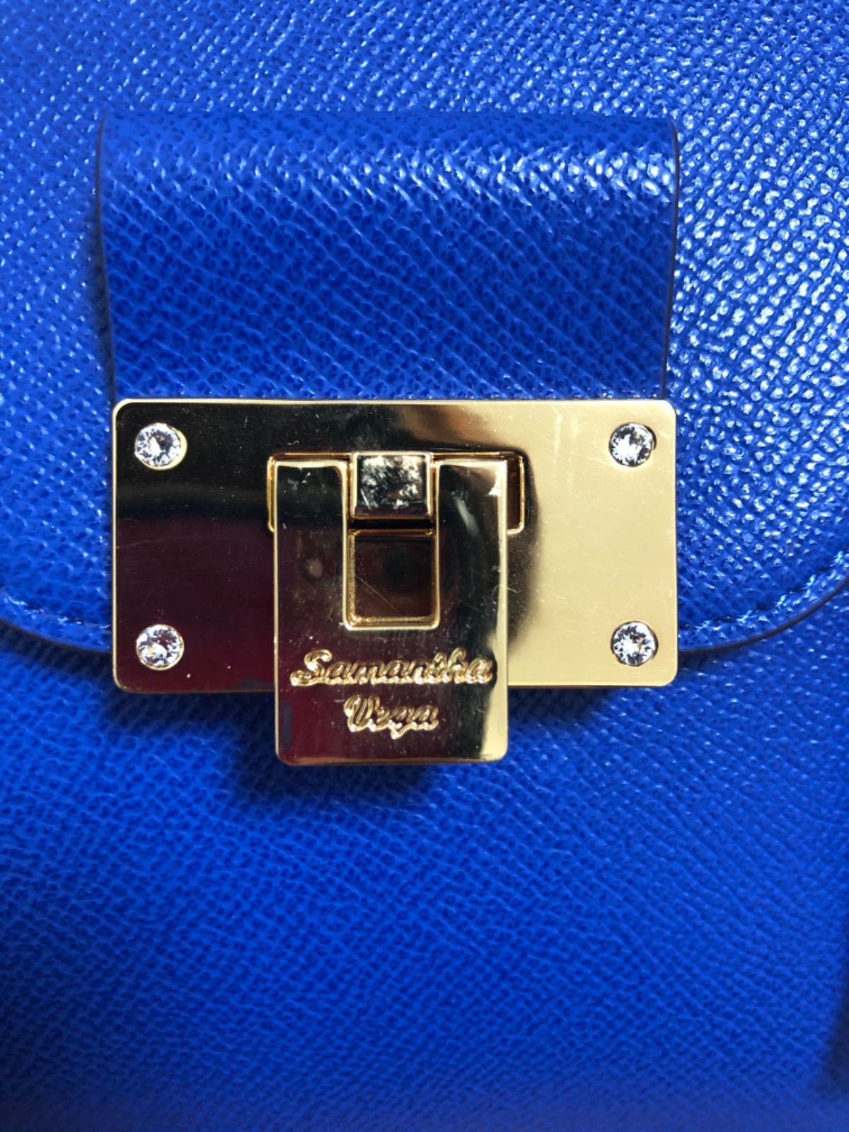 Samantha Vega サマンサ ヴェガ 3WAY バッグ 青 - メルカリ