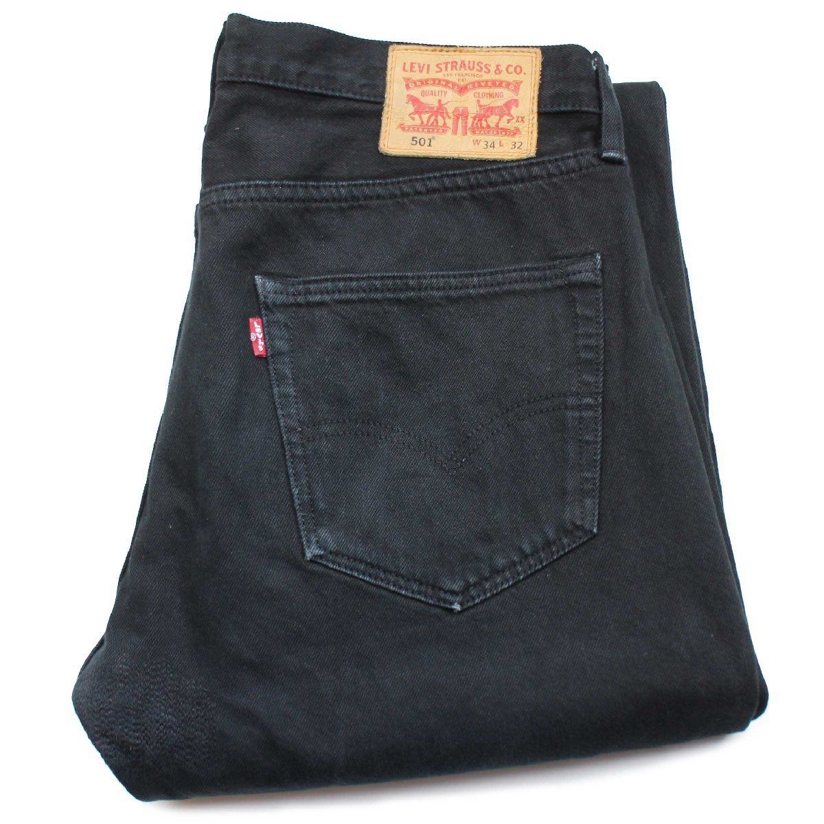 Levi's Premium Lot 501 ブラックデニム W34 L32 levi's 501 ブラックデニムパンツ w34 l32 古着 black 黒