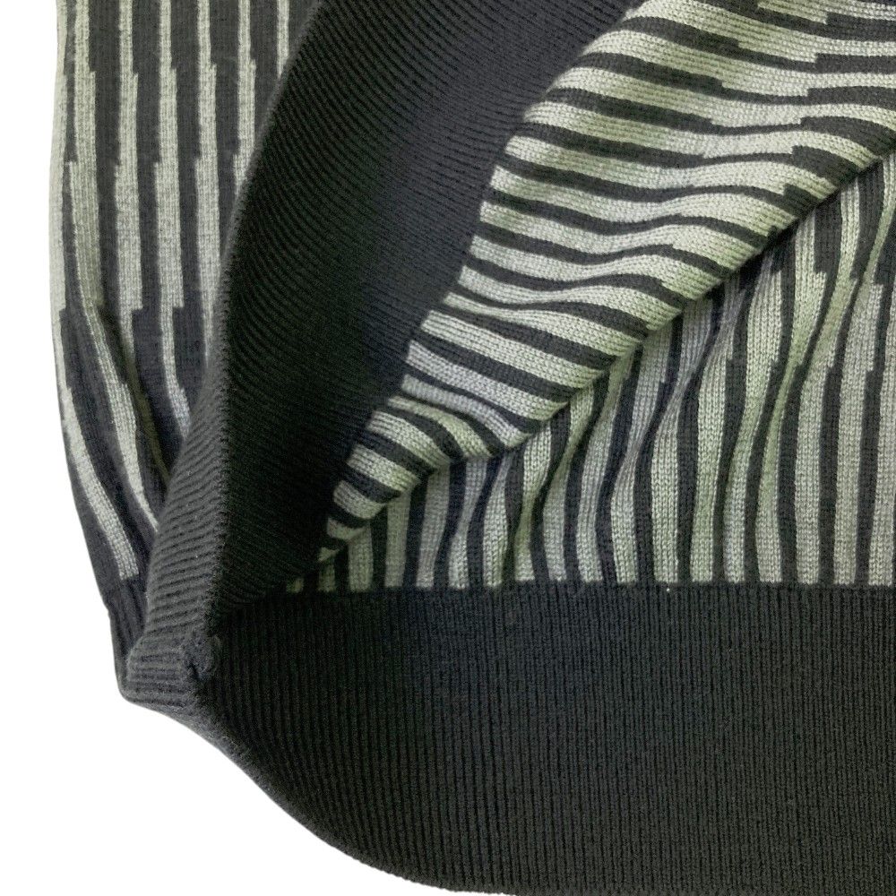サイズ：40 LANVIN SPORT ランバン スポール  ニットベスト ウール混 総柄 ブラック系 [240101459911] ゴルフウェア メンズ ストスト LANVIN SPORT ランバン スポール ニットベスト ウール混 総柄