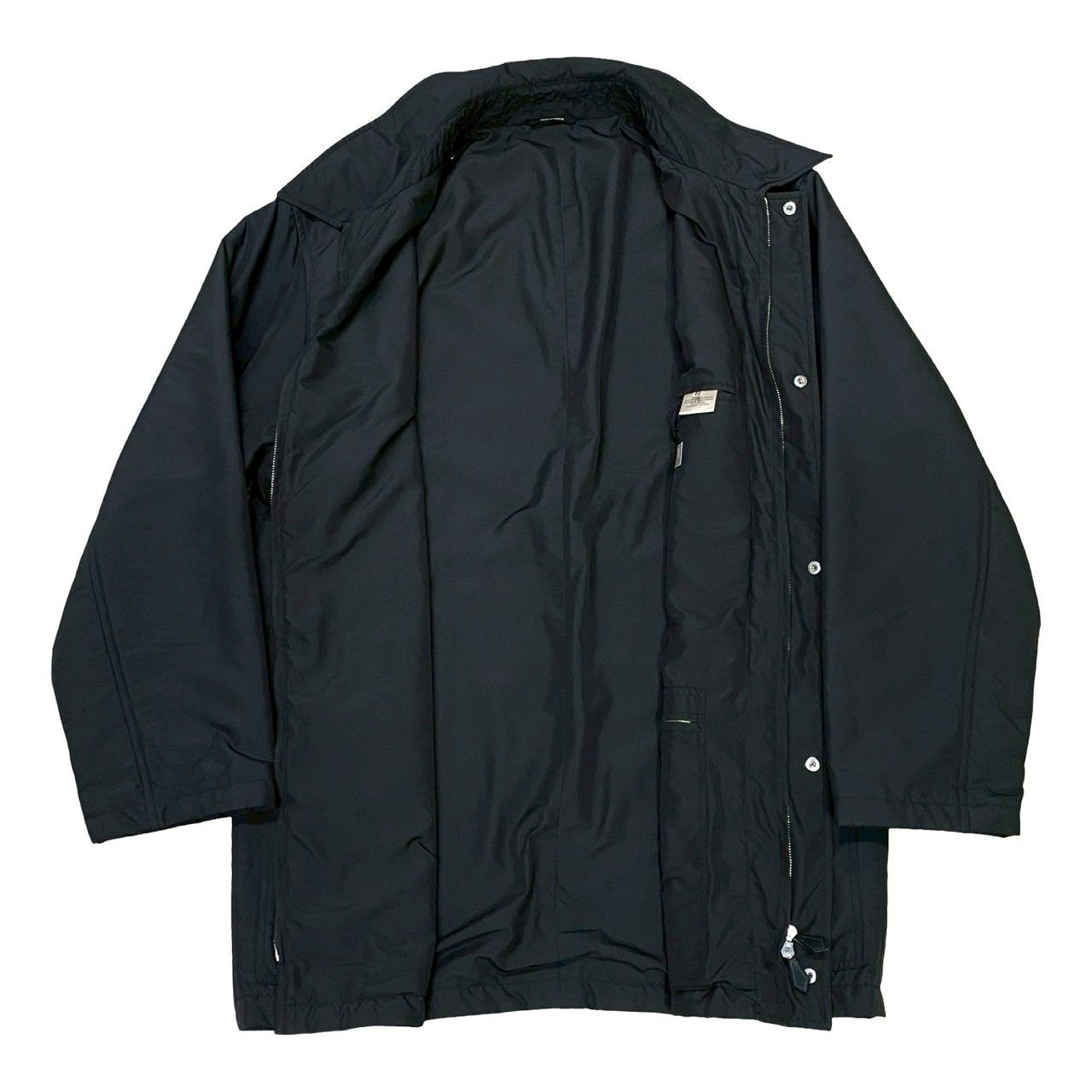 【美品】エルメス ナイロンジャケット 中綿入り サイズ52 HERMES エルメス コート 52 ブルー ナイロン 中綿入り ジャケット