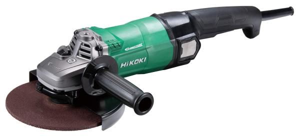 2営業日で発送 HiKOKI ハイコーキ 旧日立工機 電子ディスクグラインダ ブレーキ サイドハンドル付 G18BYE 200V 電源 奥行44.5×幅7.4cm