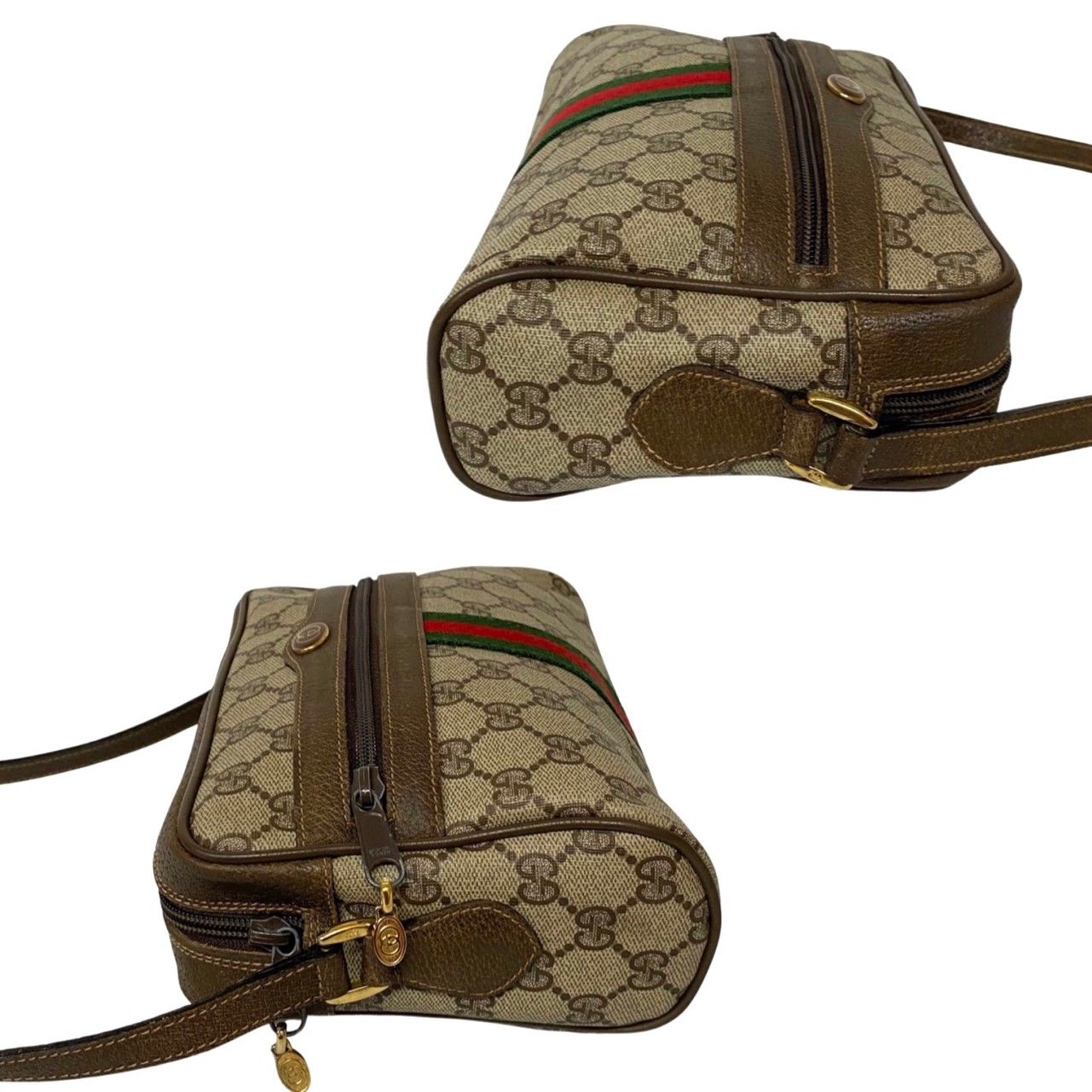 極 美品 GUCCI オールドグッチ グッチ ヴィンテージ シェリーライン GG