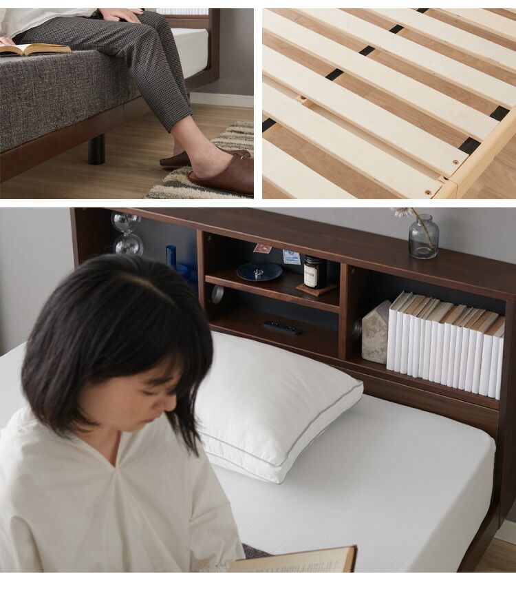 棚付き ヘッドボード