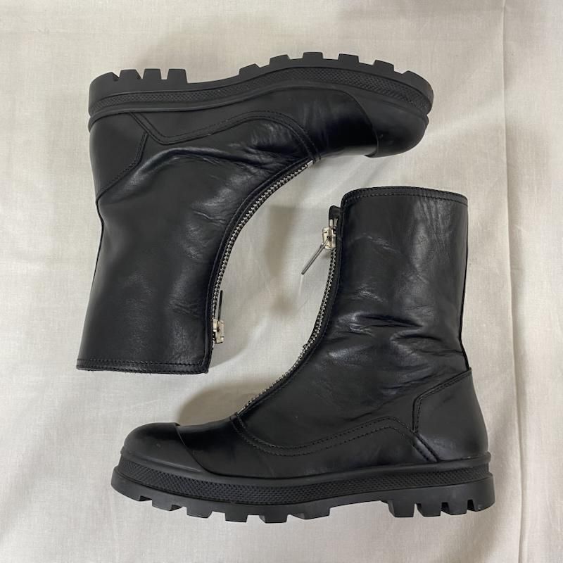 DIESEL BLACK GOLD ディーゼル ブラック ゴールド ブーツ ショートブーツ フロントジップレザーブーツ ブラック イタリア製  SIZE36 - メルカリ