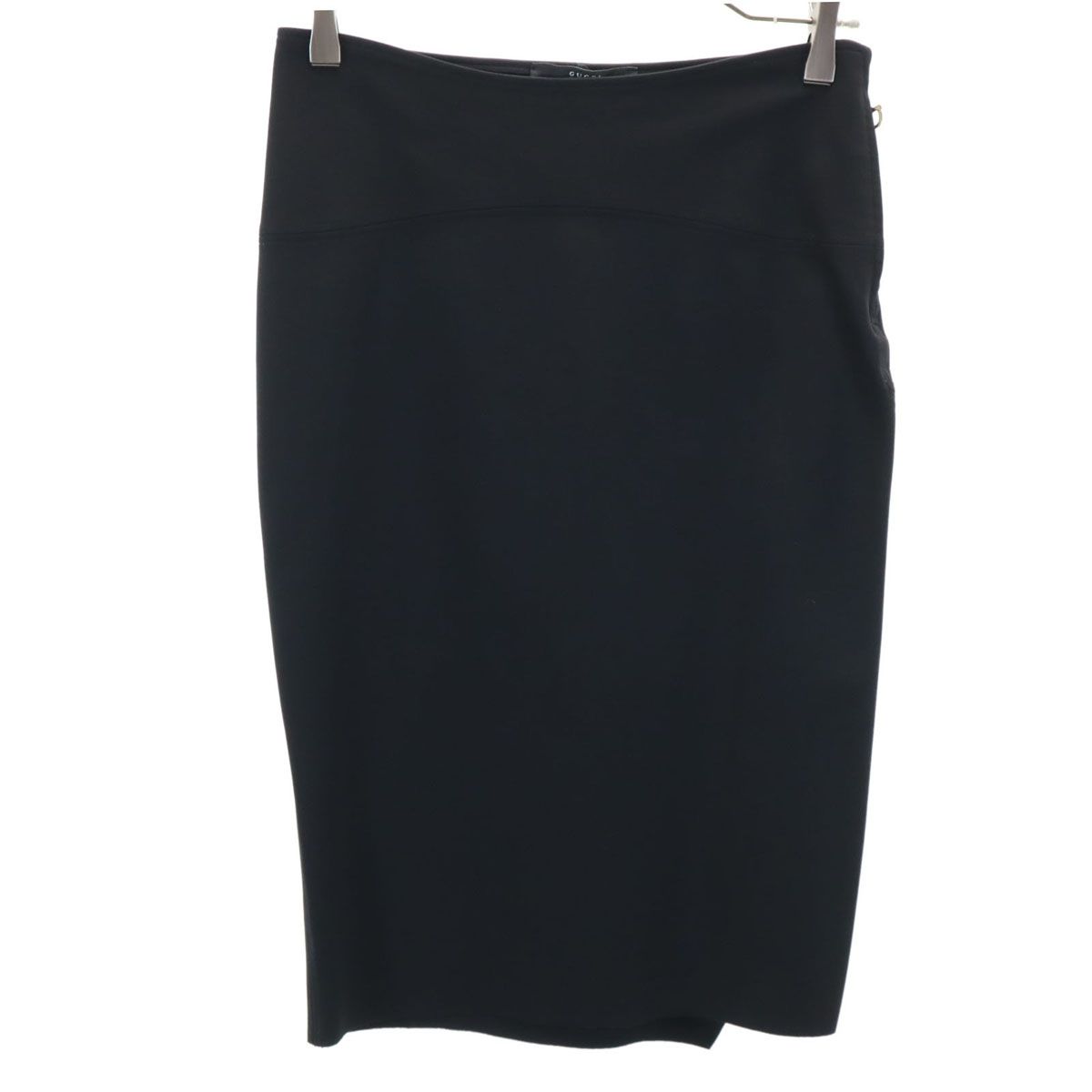 GUCCI グッチ イタリア製 ミモレ丈 タイトスカート M ブラック ストレッチ レディース GUCCI グッチ イタリア製 ミモレ丈 タイトスカート M ブラック