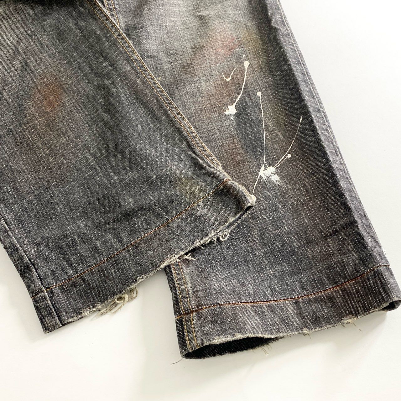 67e12 DOLCE&GABBANA ドルチェアンドガッバーナ クラッシュ加工 ペンキ 