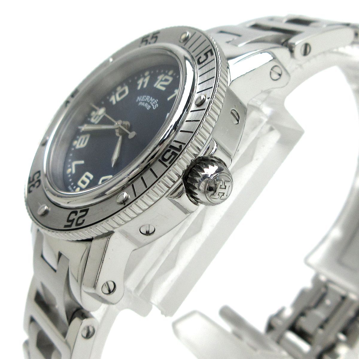 エルメス クリッパー ダイバー CL5.210 Dバックル ネイビー レディース エルメス クリッパー ダイバー CL5.210 Dバックル ネイビー