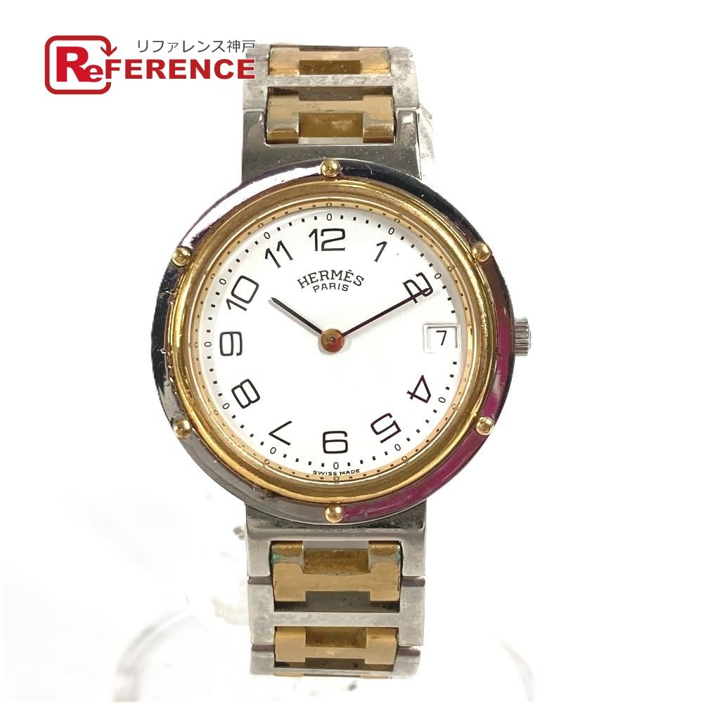 HERMES エルメス 腕時計 クリッパー SS/GP シルバー - メルカリ