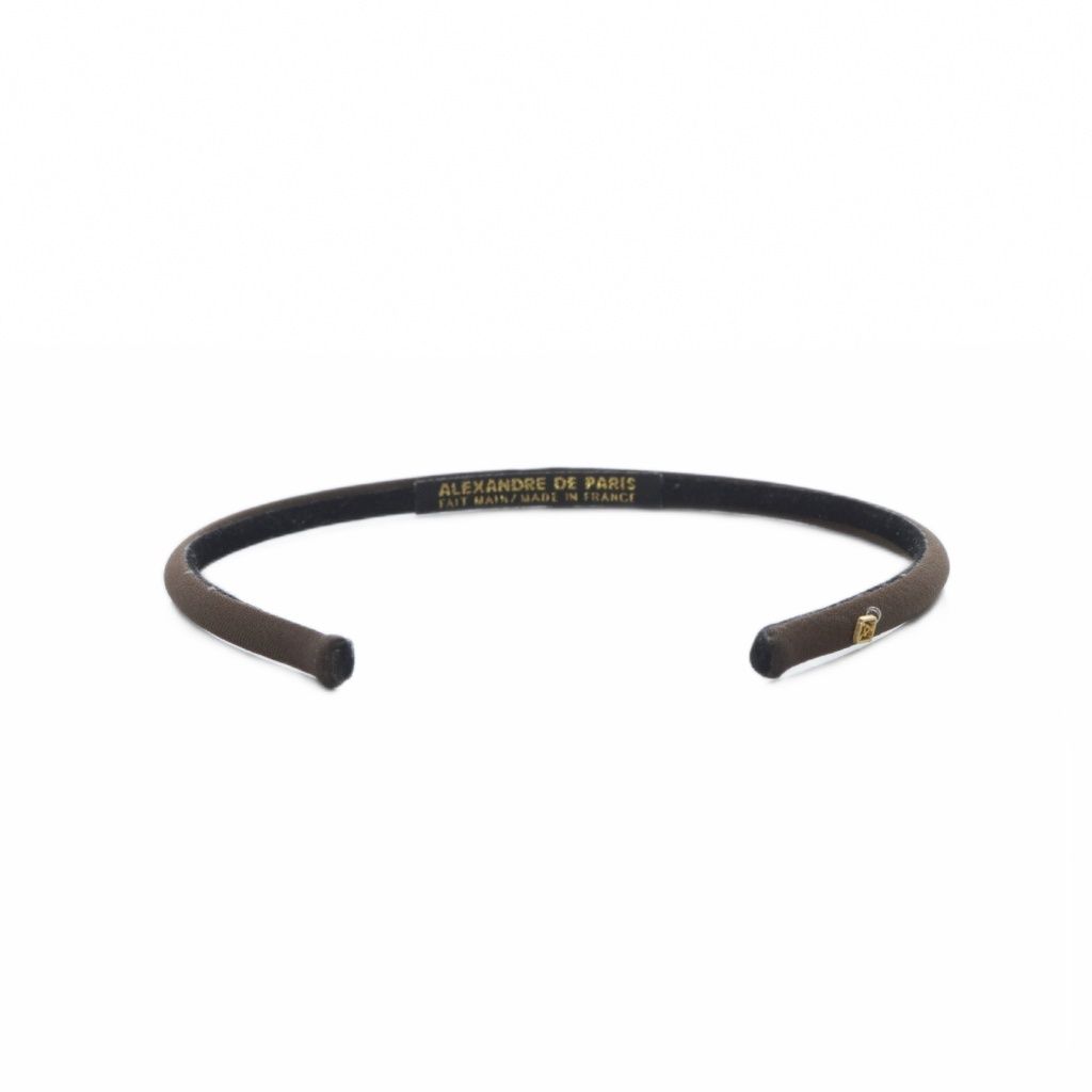 ALEXANDRE DE PARIS ブラウン ヘアバンド アレクサンドルドゥパリ Alexandre De Paris カチューシャ ヘア