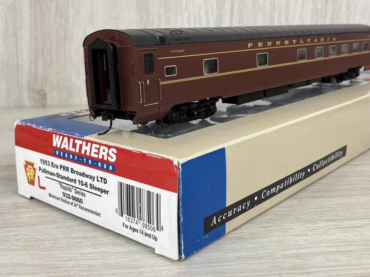WALTHERS 932-9660 1953 ペンシルバニア鉄道 Pullman-Standard 10-6 Sleeper HOゲージ